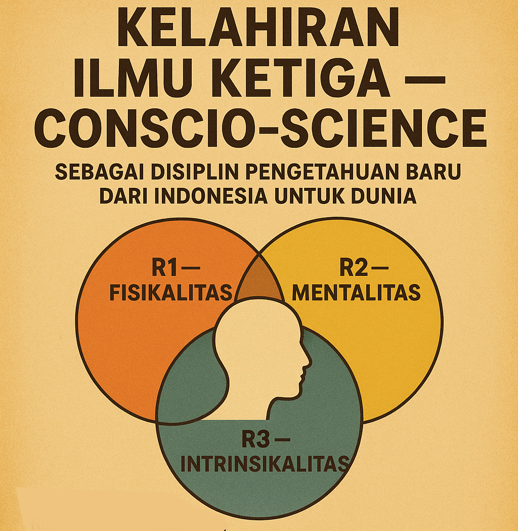 DEKLARASI RESMI  KELAHIRAN ILMU KETIGA — CONSCIO-SCIENCE